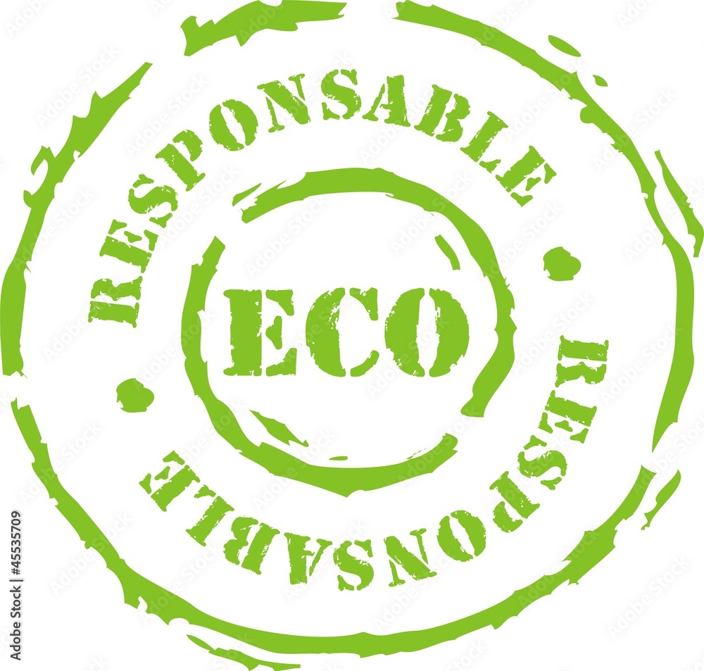 tampon eco responsable Stock Vector | Adobe Stock