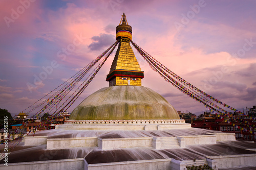 Fotografie, Obraz Boudhanath (Boudnath) Stupa in the Kathmandu, Nepal