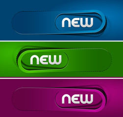 Wall Mural - Design of advertisement labels stickers