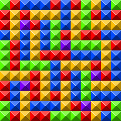 Poster - Pyramid tiles pattern