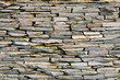 pattern of decorative slate stone wall