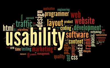 usability concept in tag cloud