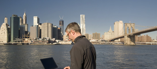 Wall Mural - Business man at work