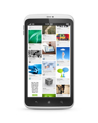 Aufkleber - Social media application on mobile smartphone