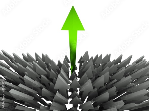 3d success arrow