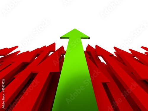3d success arrow
