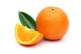 Fototapeta Mapy - Orange and orange slice