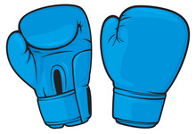 Blue Boxing Gloves