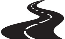 vector Illustration of winding road