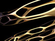 golden abstract bionic fiber