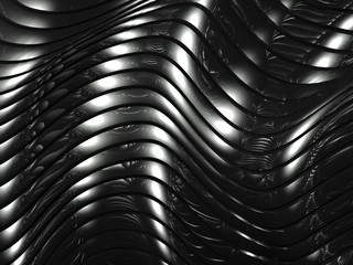 3d wavy aluminium background abstract silver pattern