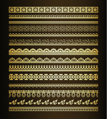 Sticker - set of vintage borders