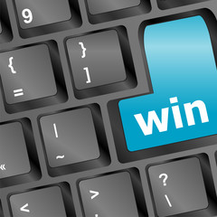 Poster - Computer keyboard with Win key