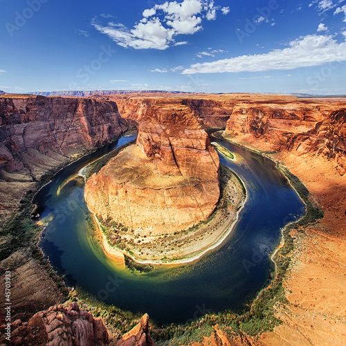 Naklejka na drzwi Horse shoe bend