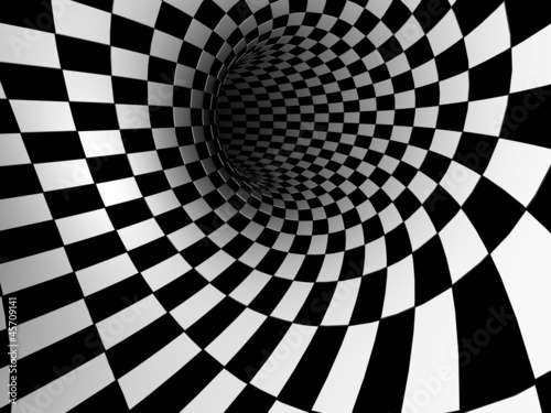 Obraz w ramie Checkered texture 3d background