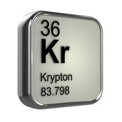 Wall Mural - 3d Periodic Table - 36 Krypton