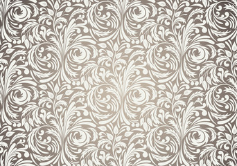 Poster - Seamless pattern in brown color