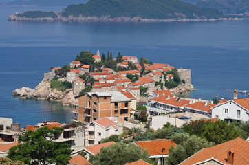 Canvas Print - Sveti Stefan in Montenegro