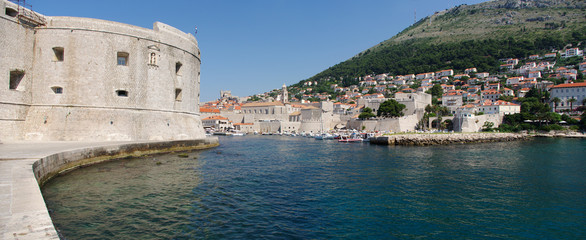 Sticker - Old port of Dubrovnik