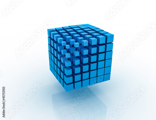 Blue 3D Blocks