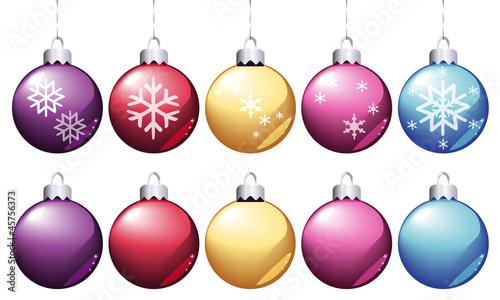 Boules Noel Couleurs Buy This Stock Vector And Explore