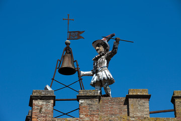 Torre Della Pulcinella Clocktower, Montepulciano, Italy..