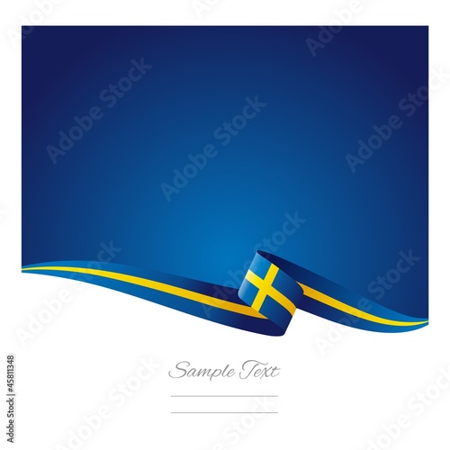 Fotografía Swedish flag abstract color background vector