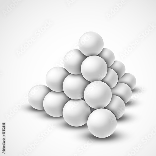 Pyramid from balls