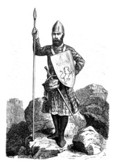 Poster - Proud Scottish Warrior - 13th century