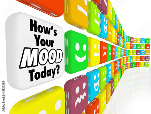 Fotografie, Obraz How is Your Mood Emotions Feelings Indicator