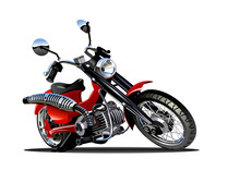 Vector Cartoon Motorcycle