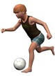 © McCarony - CHILD PALYS SOCCER - 3D