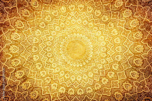 Tapeta ścienna na wymiar grunge background with oriental ornaments .