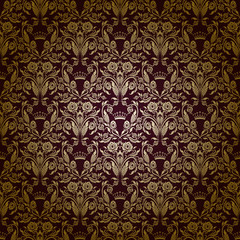 damask seamless floral pattern