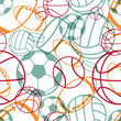 Sports seamless pattern. Vector illustration.