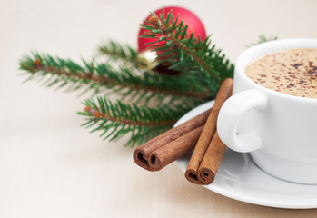 Canvas Print - Christmas cappuccino