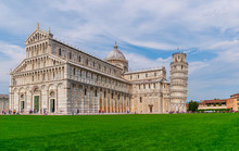 Tower And Cathedral At The Meadow Of Miracles, Pisa, Italy