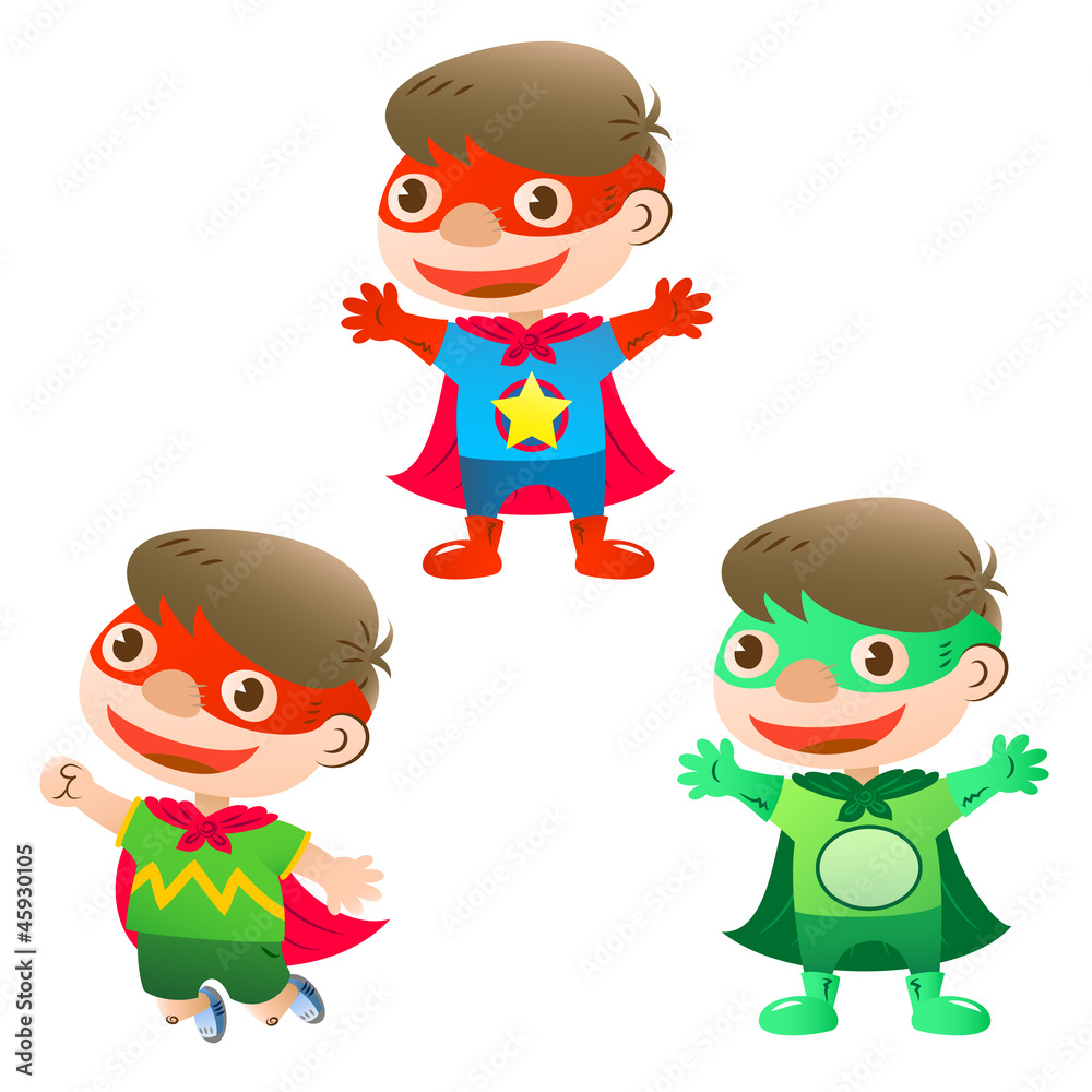 uroczy-chlopiec-super-bohater