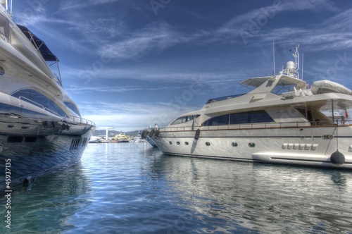 Foto-Kissen - Yachts de luxe à St Tropez (von Dussauj)