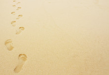 Footprints In The Sand Background