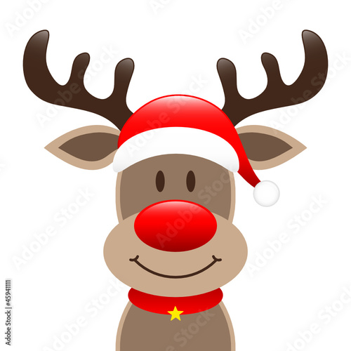 Rudolph The Red Nosed Reindeer Stock Vector | Adobe Stock