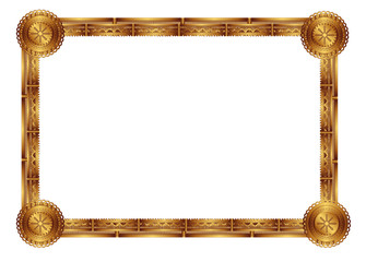 frame with an ornament in the old Russian style