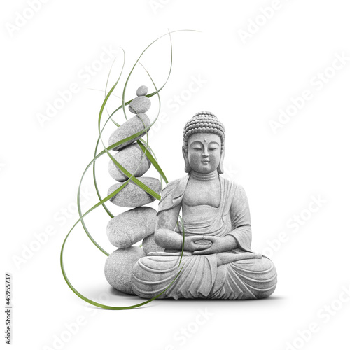 Bouddha et Bien-être Canvas Print