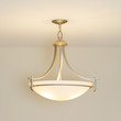 Modern ceiling lamp in a new home