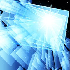 Aufkleber - Abstract techno background.