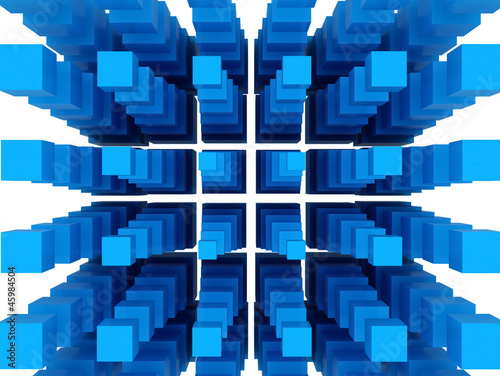 Blue 3D Blocks