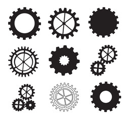 Sticker - Black gears