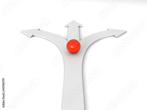 Leadership concept 3d render illustration