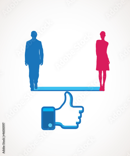 Parite Inegalite Homme Femme Buy This Stock Vector And