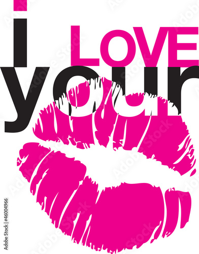 Plakat na zamówienie i love your kisses